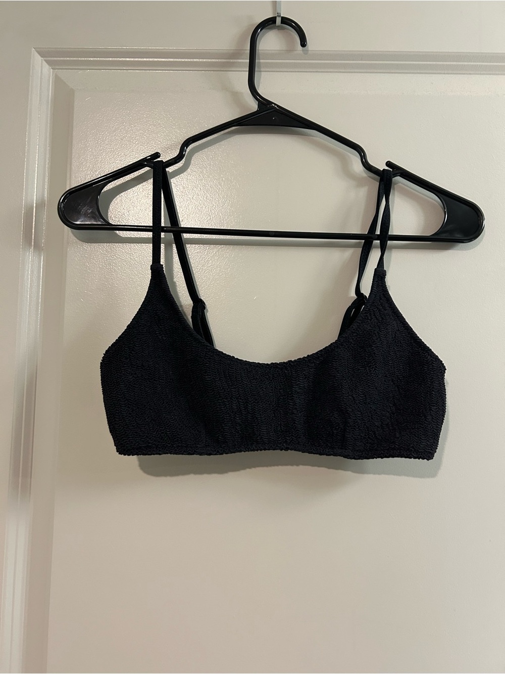 Triangl swimwear Black Textured Swim Bralette